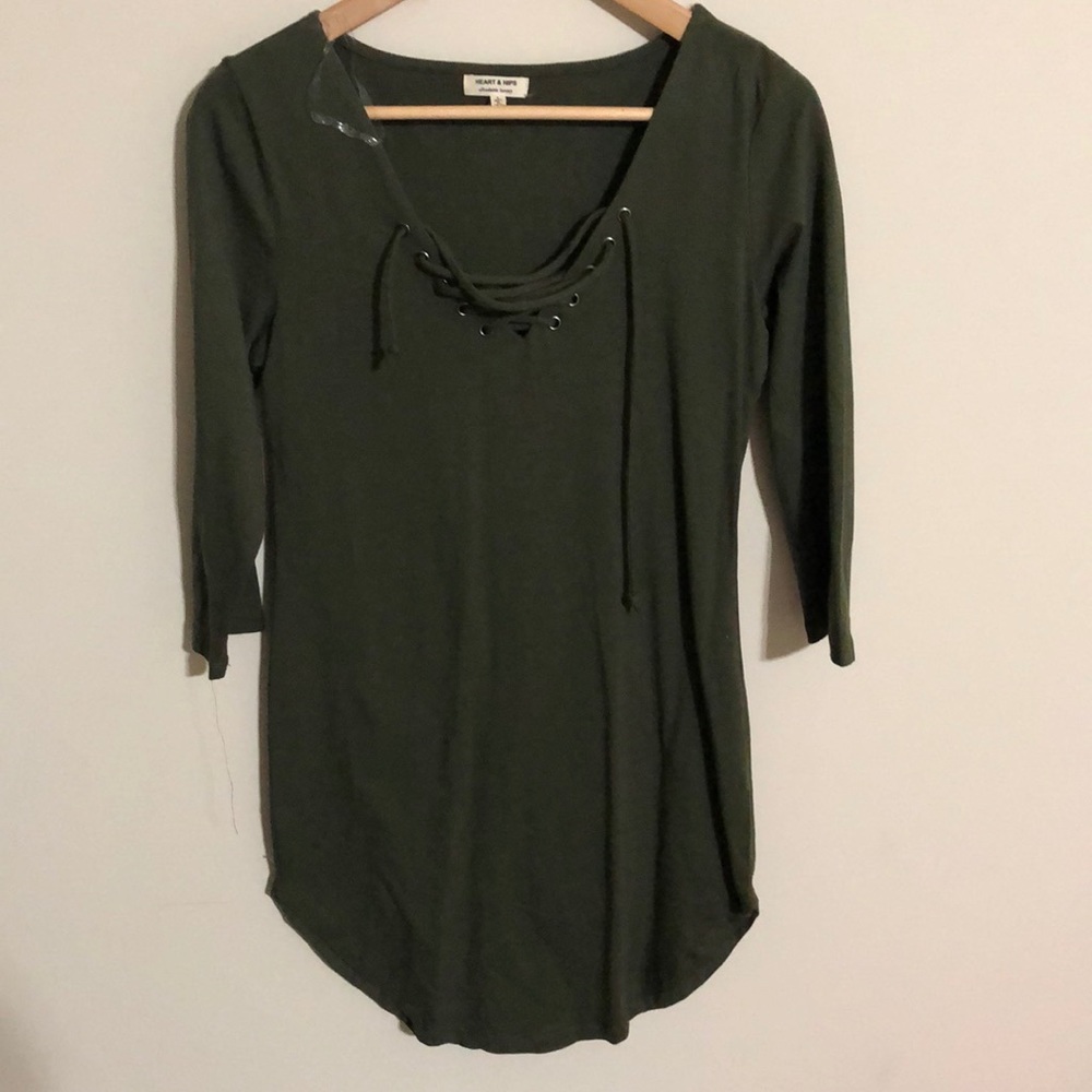 Olive Bodycon Mini Dress